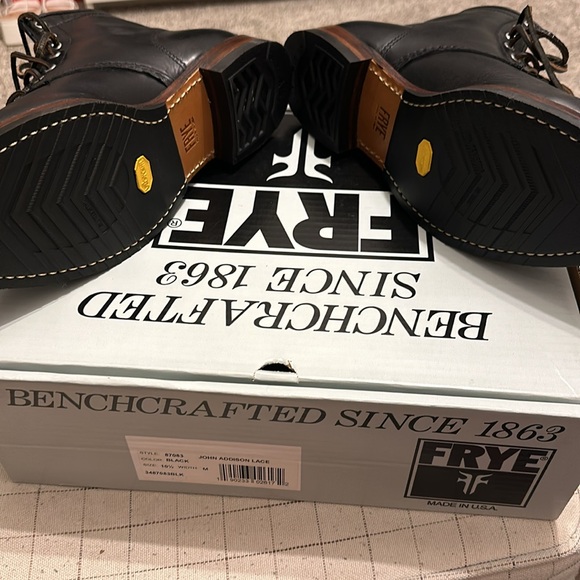 Frye black John Addison lace up boots, size 10.5 - Picture 3 of 4